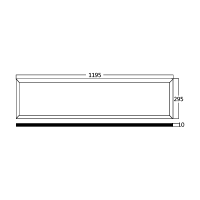 LED Panel Einbauleuchte 50 Watt | 29,5 x 119,5 cm | kaltweiß (6400 K)