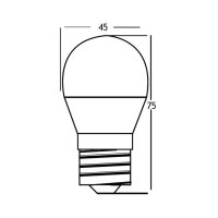 LED Leuchtmittel E27 5 Watt | Kugel G45