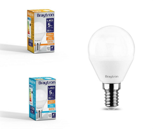 LED Leuchtmittel E14 Kugel P45 5 Watt matt | 400 Lumen