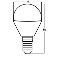 LED Leuchtmittel E14 Kugel P45 5 Watt | matt | 400 Lumen