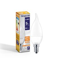 LED Leuchtmittel E14 Flamme C35T 5 Watt | matt