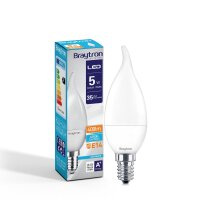 LED Leuchtmittel E14 Flamme C35T 5 Watt | matt