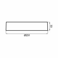 LED Aufbauleuchte Deckenleuchte rund 18W (220mm)