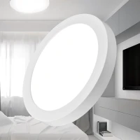 LED Aufbauleuchte Deckenleuchte rund 24W (300mm) kaltweiß (6500 K)