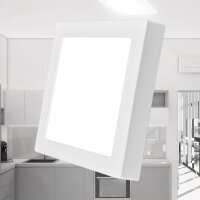 LED Aufbauleuchte Deckenleuchte rechteckig 24W (300mm) IP20