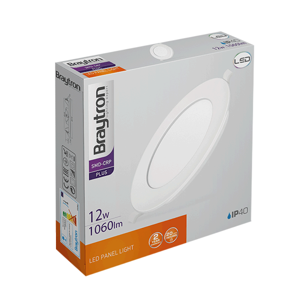 LED Panel Einbauleuchte rund 12 Watt | Ø 15,5 cm neutralweiß (4000 K)