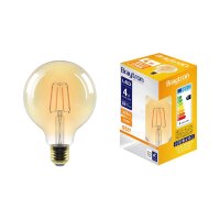 LED Leuchtmittel Filament E27 Kugel Globe (G95, 95mm...