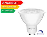 10er Sparpack | LED Leuchtmittel GU10 COB 5W | dimmbar |...