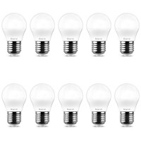 10er Sparpack | LED Leuchtmittel E27 5 Watt | Kugel G45