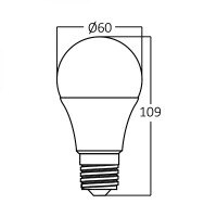 10er Sparpack | LED Leuchtmittel E27 5 Watt | A60 kaltweiß (6500 K)