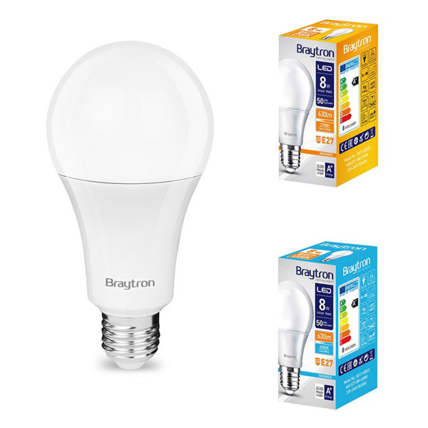 10er Sparpack | LED Leuchtmittel E27 8 Watt | A60 | 650...