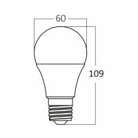 10er Sparpack | LED Leuchtmittel E27 8 Watt | A60