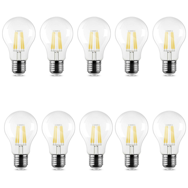 10er Sparpack | LED Leuchtmittel Filament E27 Standard...