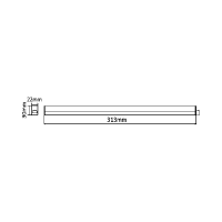 LED LEDLINE Leuchte IP20 4 Watt | 313mm