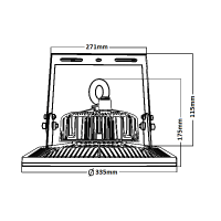 LED BRAYTRON PLUS UFO High Bay Hallenstrahler / Deckenstrahler | 200 Watt