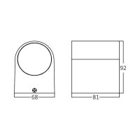 LED Wandleuchte RITA 1-flammig | weiß | GU10
