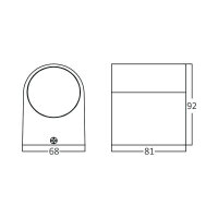 LED Wandleuchte RITA 1-flammig | weiß | GU10