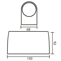 LED Wandleuchte RITA 2-flammig | anthrazit | GU10