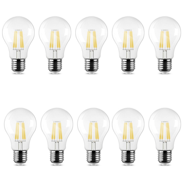 10er Sparpack | LED Leuchtmittel Filament E27 Standard...