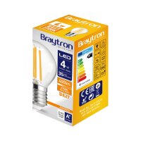 LED Leuchtmittel E27 4 Watt | Filament | Kugel G45 warmweiß (2700 K)