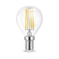 LED Leuchtmittel E14 Filament Kugel P45 4 Watt warmweiß (2700 K)