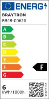 LED Leuchtmittel Filament E27 Kugel Globe (G125, 125mm Durchmesser) 6 Watt warmweiß (2200 K)