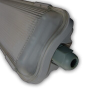 Wannenleuchte | Feuchtraumleuchte | LED Leuchtmittel 66cm 2-flammig (für 2x60cm Tube) LED Tube warmweiß (3000 K)
