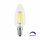 10er Sparpack | LED Leuchtmittel E14 Kerze | klar | C35 4W Filament | dimmbar | 470 Lumen | warmwei&szlig; (2700 K)