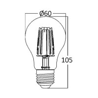 LED Leuchtmittel E27 7 Watt | A60 | dimmbar