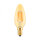 LED Leuchtmittel E14 Filament Kerze | Bernstein | C35 4W | 360 Lumen | warmwei&szlig; (2200 K)