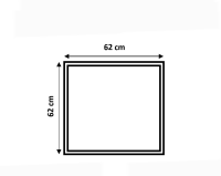 Aufbaurahmen für LED Panel 62 x 62 cm weiß