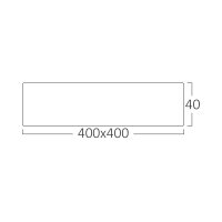 LED Aufbauleuchte Deckenleuchte rechteckig 36W (403mm) IP20