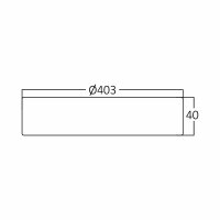 LED Aufbauleuchte Deckenleuchte rund 36W (403mm)