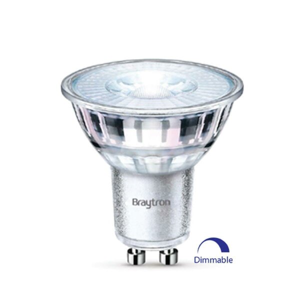 10er Sparpack LED Leuchtmittel GU10 Glas 5,5 W | dimmbar kaltweiß (6500 K)