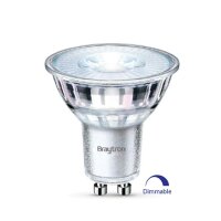 10er Sparpack LED Leuchtmittel GU10 Glas 5,5 W | dimmbar kaltweiß (6500 K)