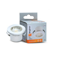 LED Einbauspot Minispot 3 Watt | 240 Lumen | rund | wei&szlig; | IP54