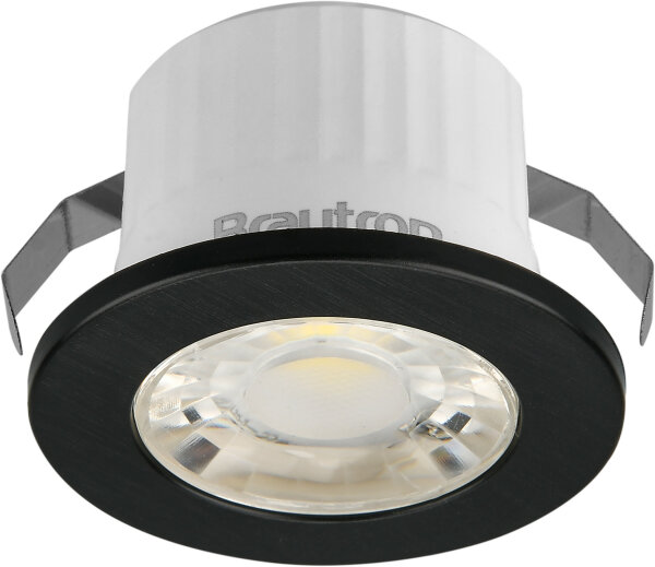 LED Einbauspot Minispot 3 Watt | rund | schwarz | IP54