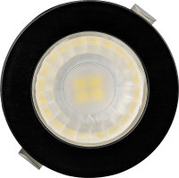 LED Einbauspot Minispot 3 Watt | 240 Lumen | rund | schwarz | IP54