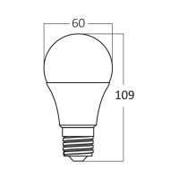 LED Leuchtmittel E27 9 Watt | A60