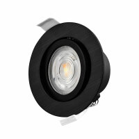 LED Einbauspot Einbaustrahler 5W rund IP40 schwenkbar Ø 7,0 cm (deckenausschnitt)