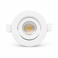 LED Einbauspot Einbaustrahler 7W weiß rund IP40 schwenkbar dimmbar Ø 7,0 cm (deckenausschnitt)