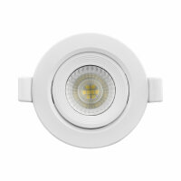 LED Einbauspot Einbaustrahler 7W weiß rund IP40 schwenkbar dimmbar Ø 7,0 cm (deckenausschnitt)