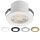 LED Einbauspot Minispot 3W IP54 rund weiß/schwarz/gold/silber Ø 3,5 cm (deckenausschnitt) neutralweiß (4000 K)