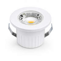 LED Einbauspot Minispot 3W IP54 rund weiß/schwarz/gold/silber Ø 3,5 cm (deckenausschnitt) kaltweiß (6400 K)