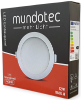 LED Panel Einbauleuchte rund 12W IP40 Ø 15,5 cm (deckenausschnitt) neutralweiß (4000 K)