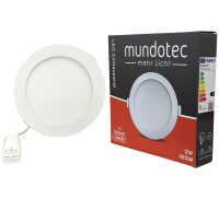 LED Panel Einbauleuchte rund 12W IP40 Ø 15,5 cm...