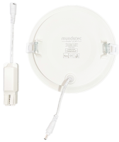 LED Panel Einbauleuchte rund 12W IP40 Ø 15,5 cm (deckenausschnitt) kaltweiß (6400 K)