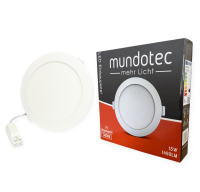 LED Panel Einbauleuchte rund 15W IP40 Ø 18,5 cm...
