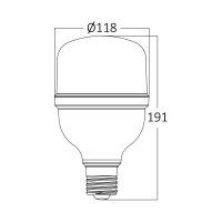 LED Leuchtmittel E27 T120 36 Watt