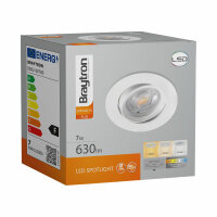 LED Einbauspot 7 Watt | rund | schwenkbar | dimmbar | IP20 | Lichtfarbe einstellbar (3in1)